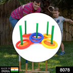 Kids’ ring toss game set.