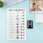 Portable My Chores Home Note Board Management Planning Memo Boards Reminding Time. (Size :- 20x12Cm)
