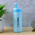Plastic Water bottle 400ml leak proof, water bottle with daily water intake for gym and children, Nice Bottle (1 pc / Mix Color)