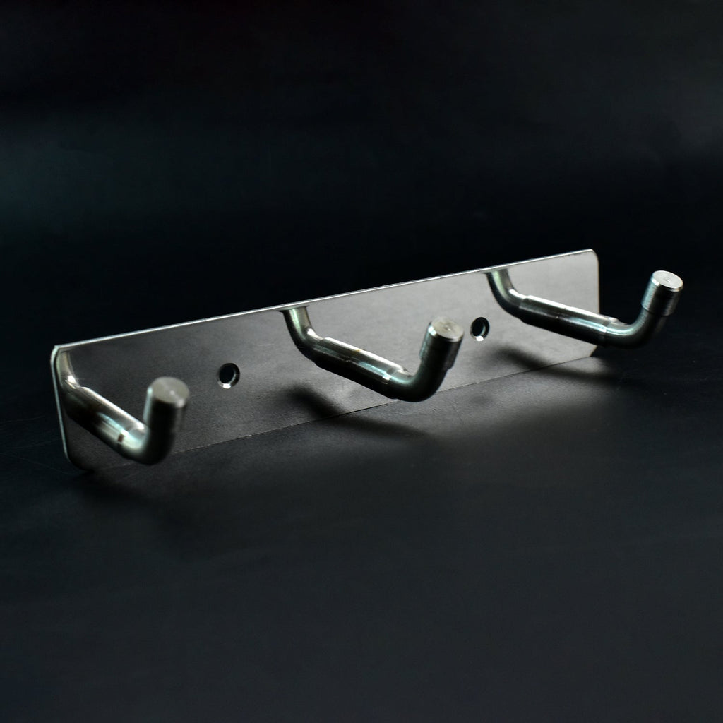 Stainless Steel Wall Mounted Coat 3 Hook Rack (14x3 / 1 Pc)