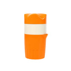 Orange juicer with angled spout