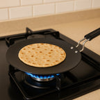 Premium Non-Stick Flat Roti Tawa with Heat-Resistant Handle (10 Inch / 1 Pc)