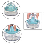 Manual Drink Orange Lemon Citrus Lime Fruit Juice Juicer Squeezer, BPA Free, Press & Pourer With Lid Plastic Manual (1 Pc)