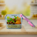 High Quality Plastic Food Storage Container Clear Washable Refrigerator Food Box Food Container Fruit Box Container with Lid (1400 ML)