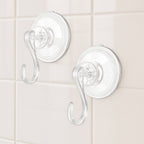 Plastic Suction Cup Hooks (4 Pcs Set)