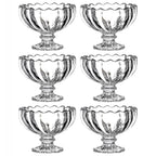Glass Ice Cream Bowls Glass Dessert Cups for Sundae (6 pcs / 120ml)