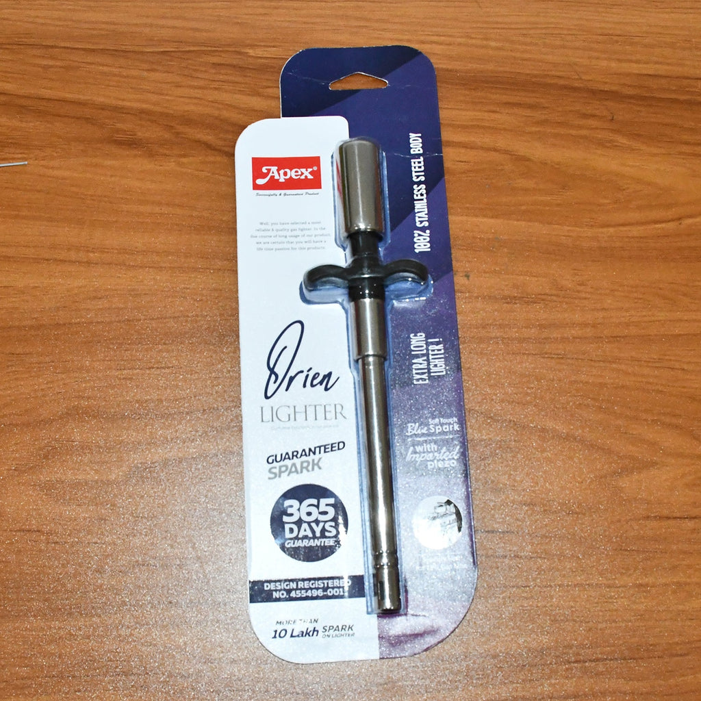 Apex Stainless Steel Kitchen Gas Stove Lighter - (1 Pc)