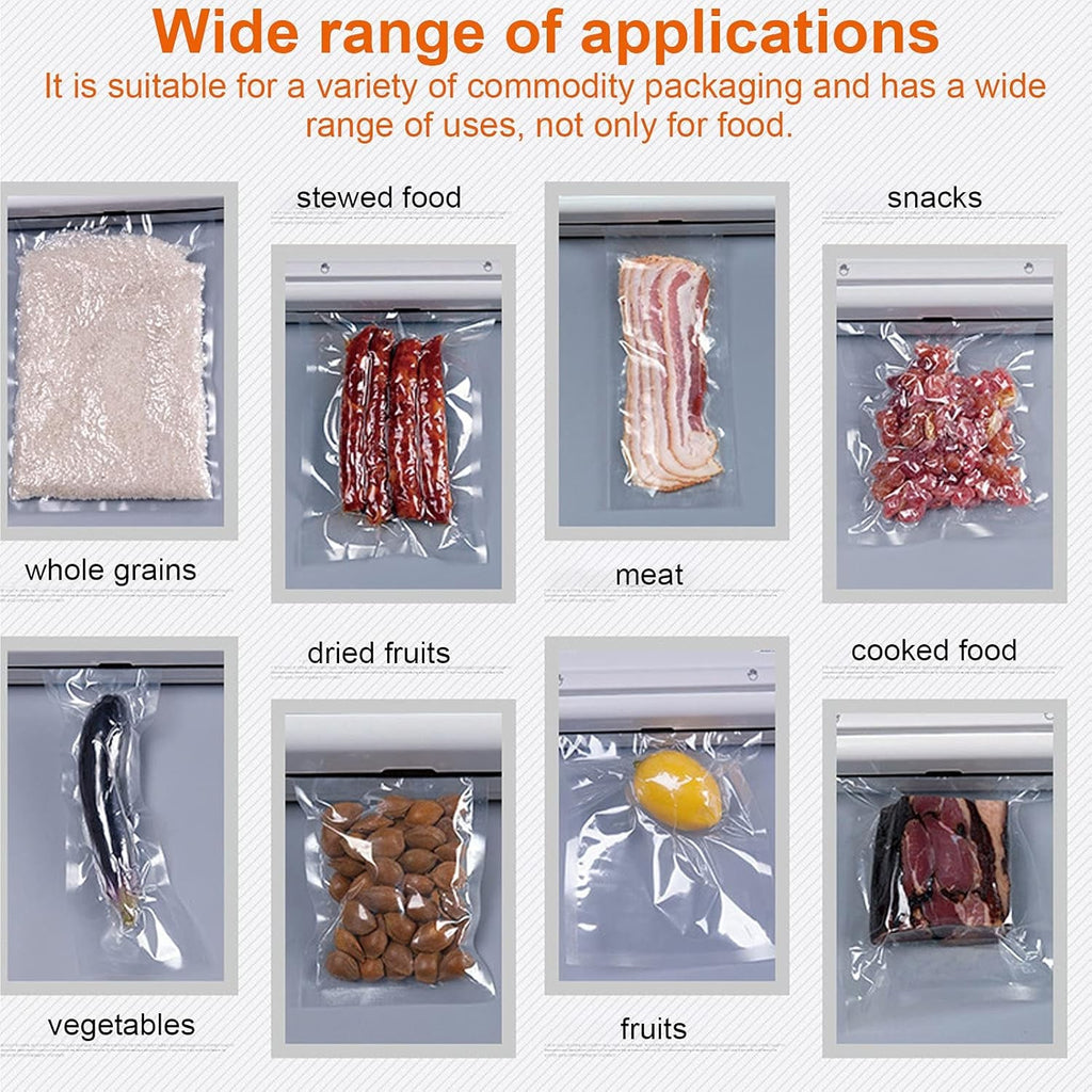 Vacuum Sealer Machine with 10 Bags, Automatic Hands-Free, Smart Food Preservation (1 Set)