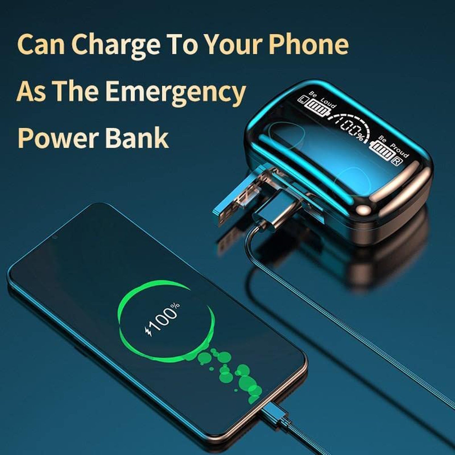 Wireless Bluetooth 5.0 In-Ear Earbuds – Mini Stereo with Mic