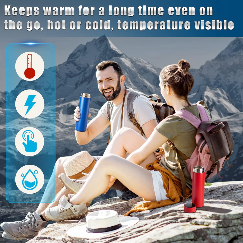 0726 Smart Vacuum Insulated Water Bottle with LED Temperature Display (1 Pc / Multicolor)