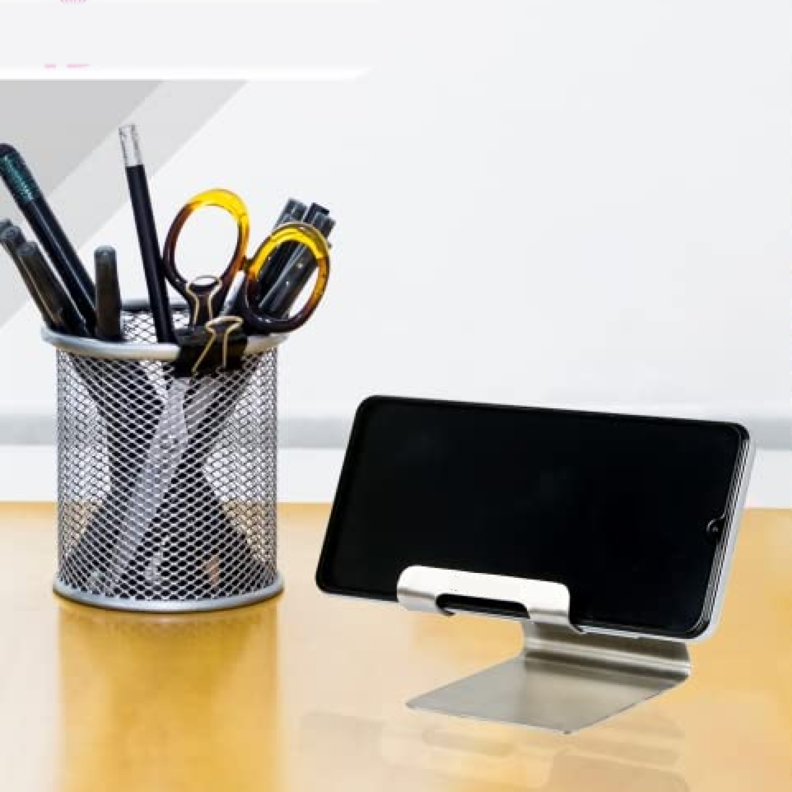 Stainless Steel Universal Mobile & Tablet Stand Holder - (1 Pc)