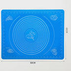 Flexible silicone mat used for baking and crafting