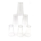 Drinking glass set of 6 transparent