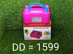 Dual nozzle electric pump for balloons