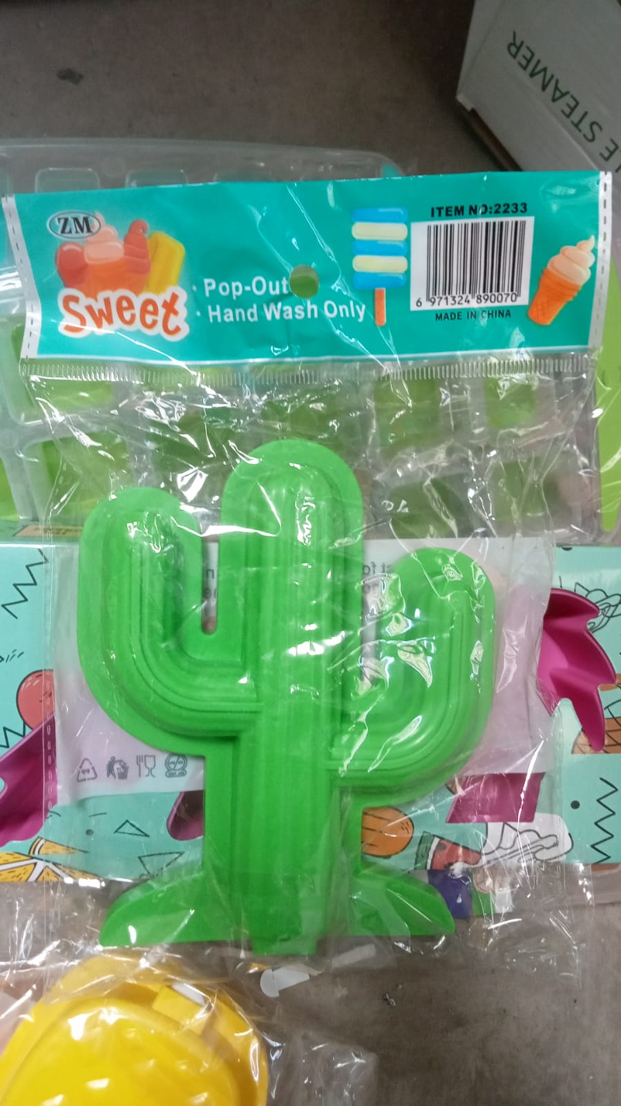 Cactus Shape sicle Molds - Durable Silicone Ice Cream Mould, DIY Ice  Kitchen Tool
