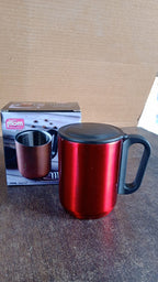 Supermom Stainless Steel Metallic Coffee Mug Approx 300ml, Tumbler (1 Pc)