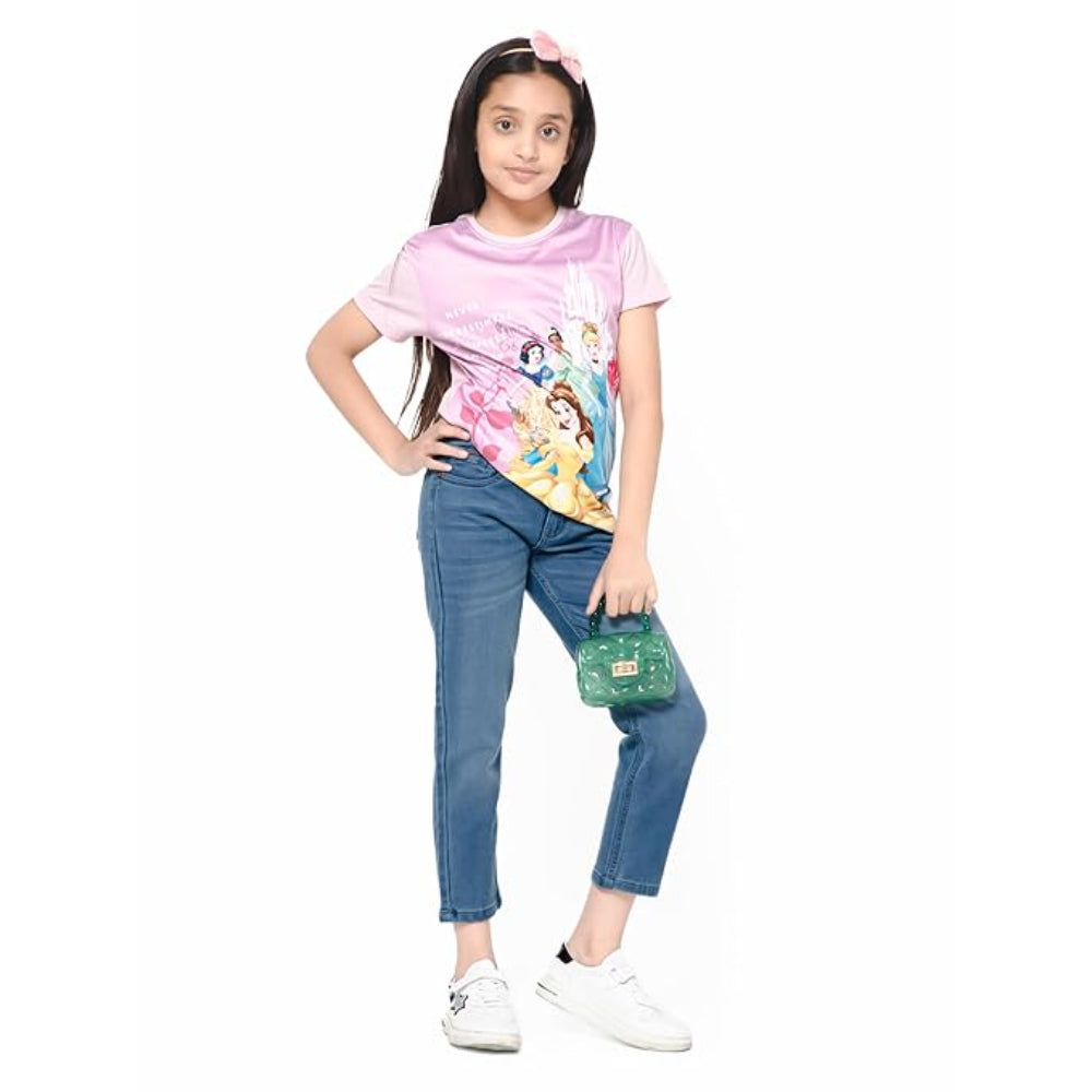 Girls Stretchable Denim Navy Lite Pant