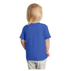 Girls Half Sleeves Blue T-shirt