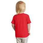 Girls Half Sleeves Red T-shirt