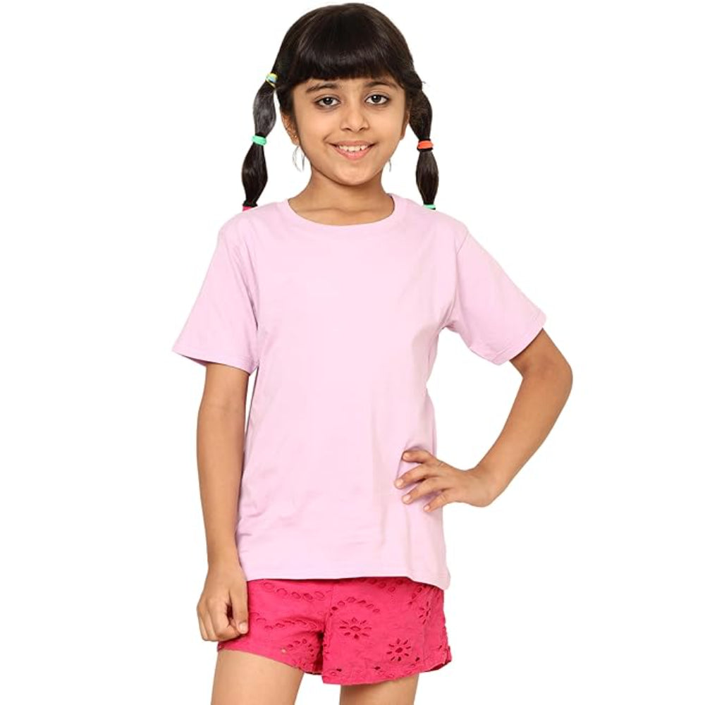 Unisex Kids Lilac T-Shirt for Girls