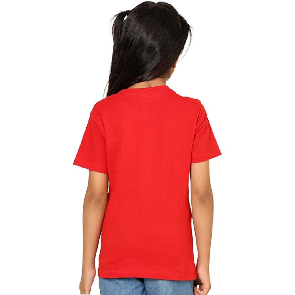 Unisex Kids Red T-Shirt for Girls