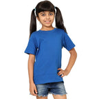 Unisex Kids Royal Blue T-Shirt for Girls