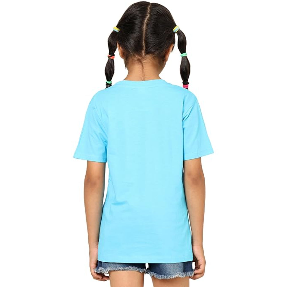 Unisex Kids Sky Blue T-Shirt for Girls