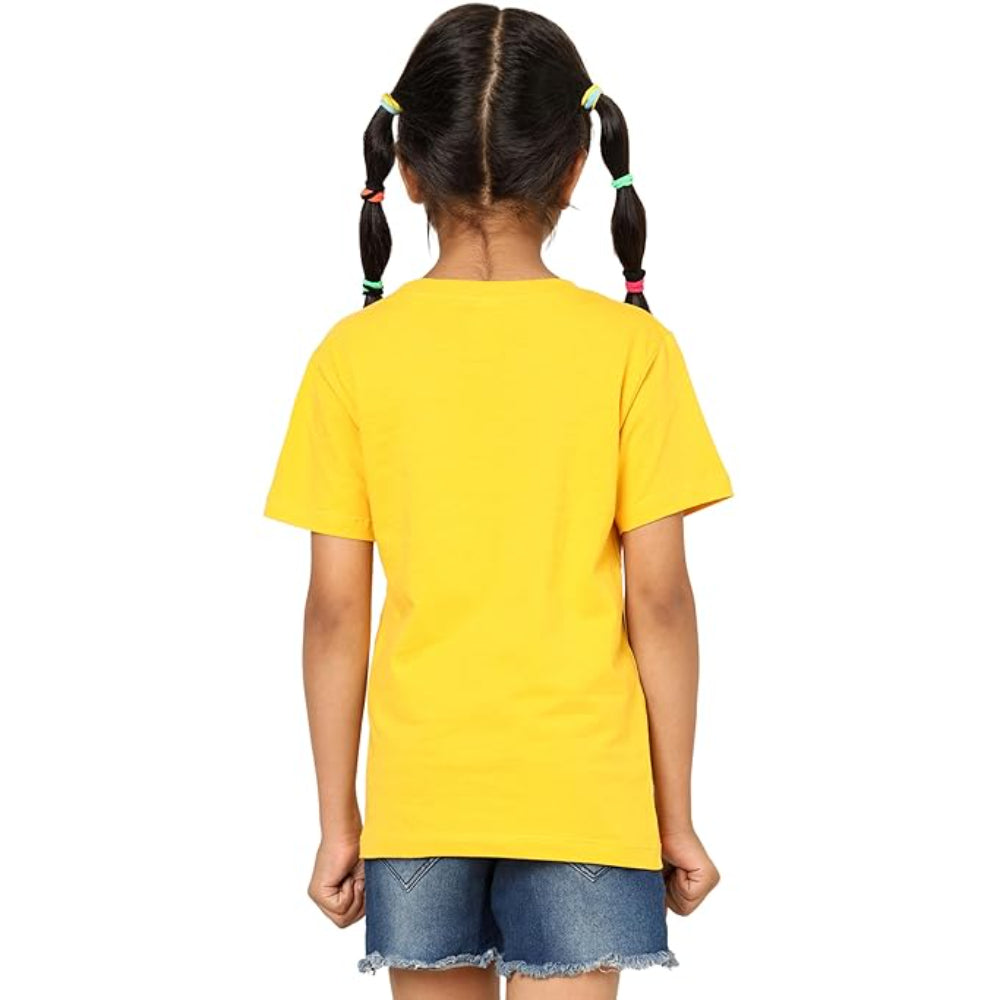 Unisex Kids Yellow T-Shirt for Girls