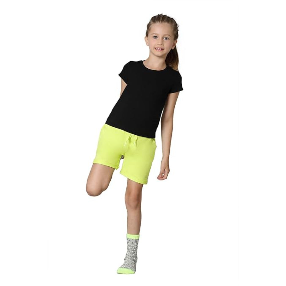 Girl's Relaxed Fit Black T-Shirt