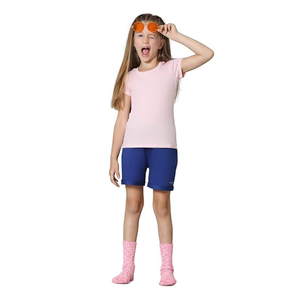 Girl's Relaxed Fit Light Pink T-Shirt