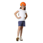 Girl's Relaxed Fit White T-Shirt