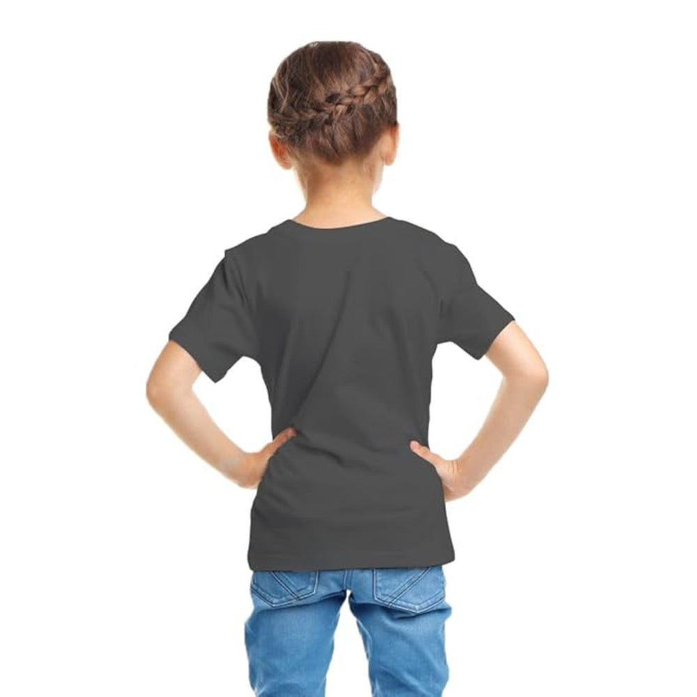 Girls Short Sleeve Charcoal T-Shirt