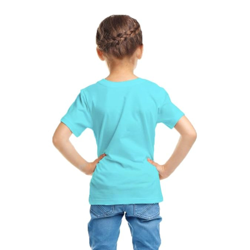 Girls Short Sleeve Light Blue T-Shirt