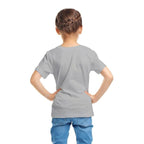 Girls Short Sleeve Grey Melange T-Shirt