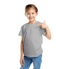 Girls Short Sleeve Grey Melange T-Shirt