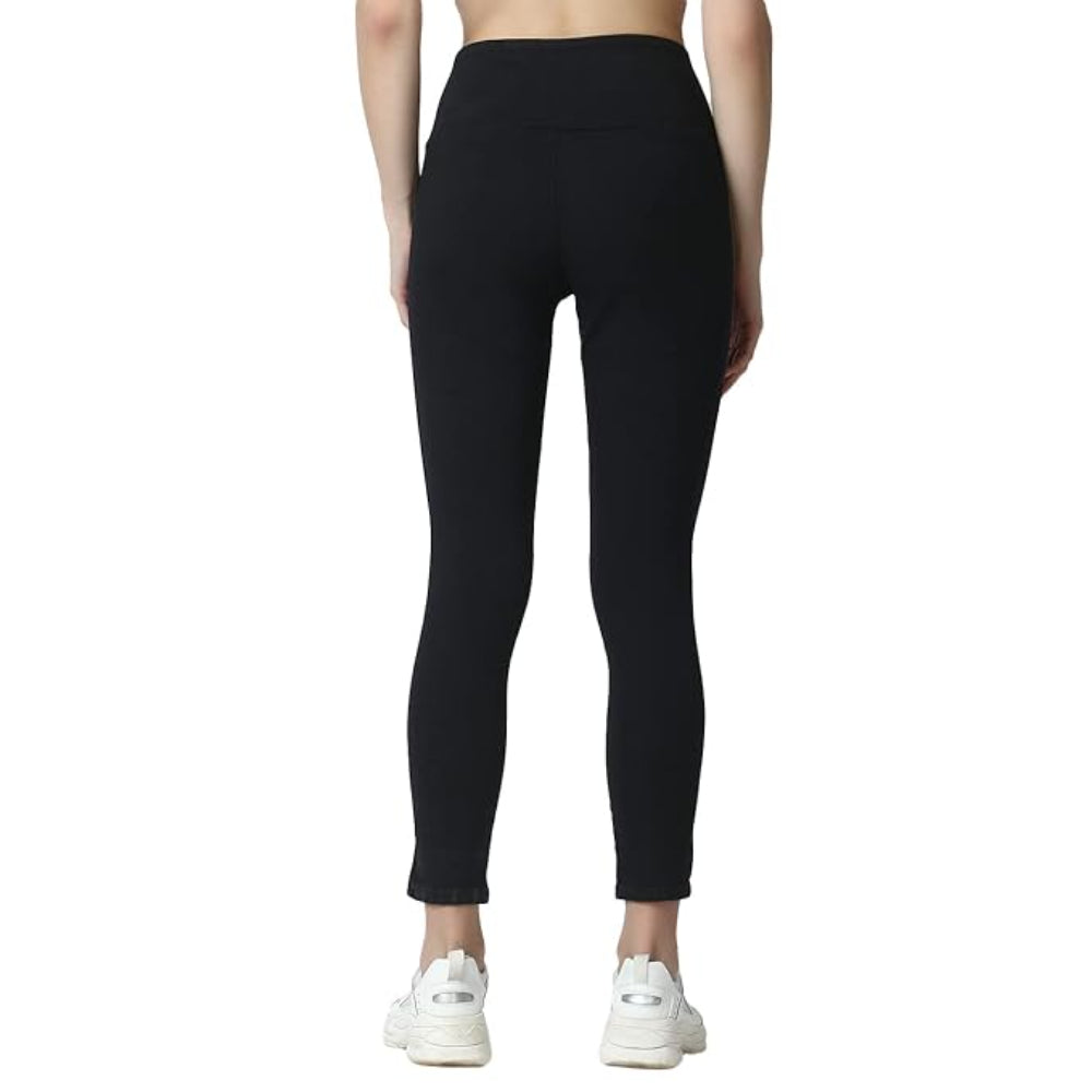 Black Skinny Fit High Waist Ankle Length Jeggings