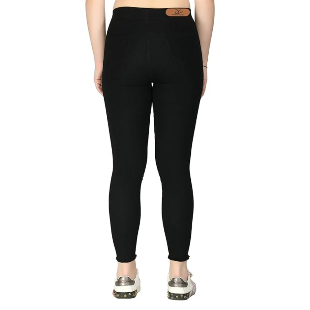 Clothing Women's Regular Fit Black Jeans