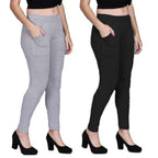 Trendy Womens Pocket Jeggings Combo  2