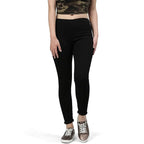 Black Womens Slim Fit Denim Lycra Stretchable Jeggings