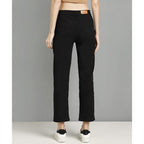 Black Women's Denim Straight Fit Jeans