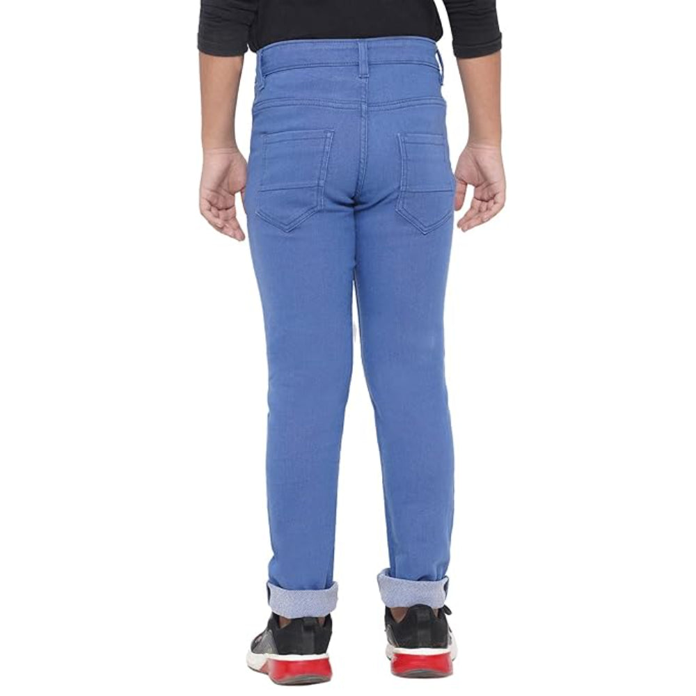 Boy's Stretchable Slim Fit Blue Jeans