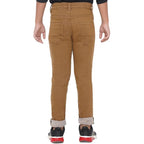 Boy's Stretchable Slim Fit Brown Jeans