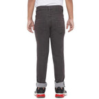Boy's Stretchable Slim Fit Dark Brown Jeans