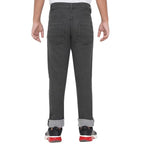 Boy's Stretchable Slim Fit Olive Jeans