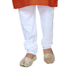 Boys Ethnic Wear Cotton Orange Kurta Pajama Set