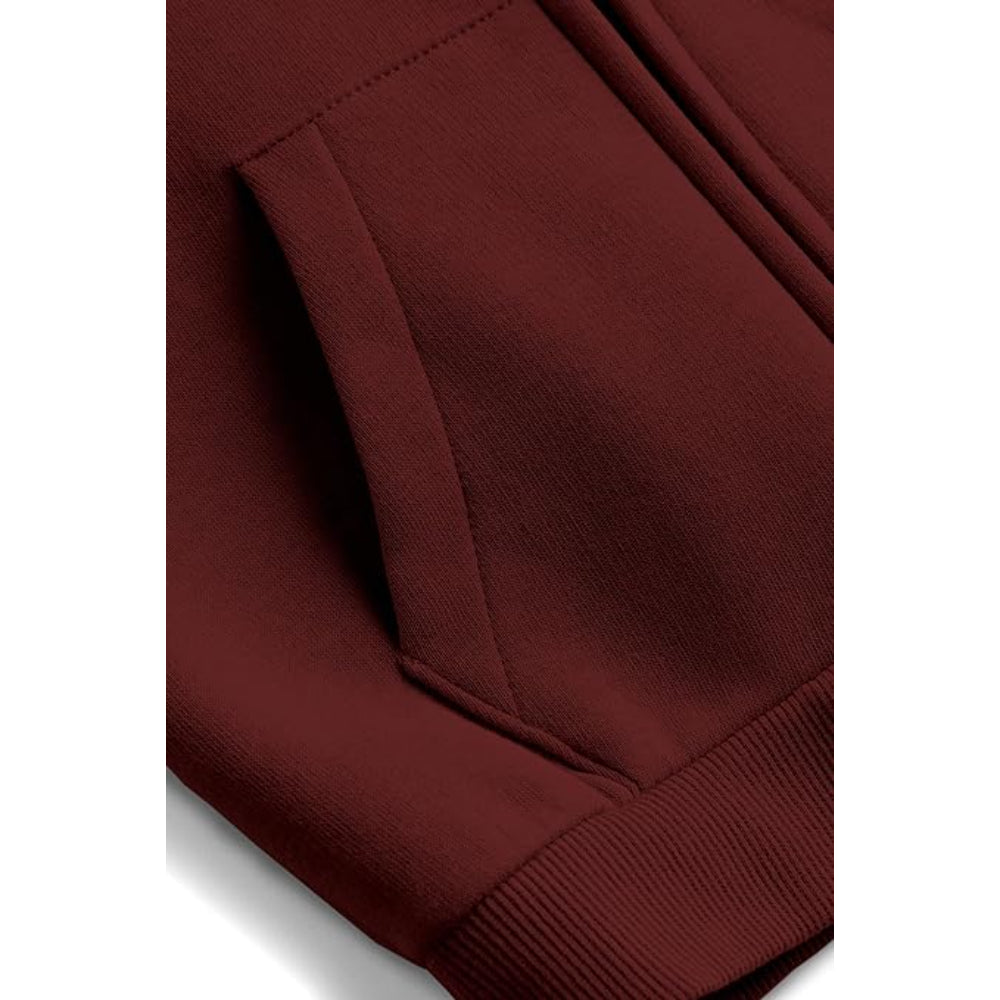Kids Maroon Hooded Sweatshirt for Boys