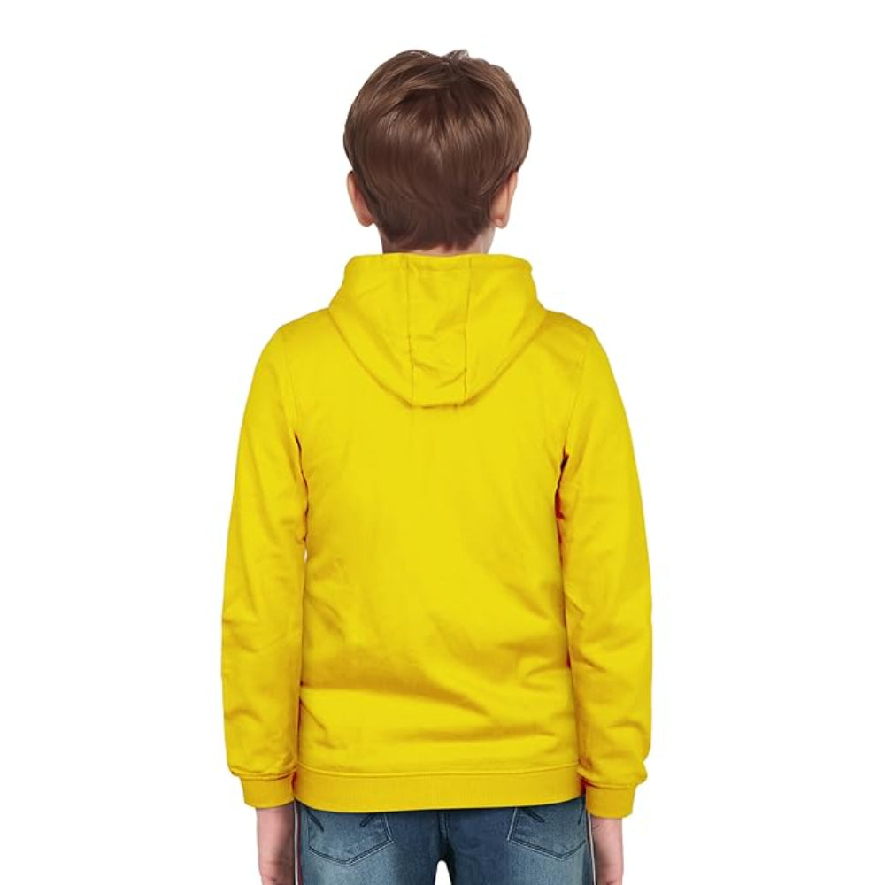 Boys Collared Neck Yellow Sweatshirt