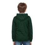 Boys Collared Neck Green Sweatshirt