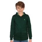 Boys Collared Neck Green Sweatshirt