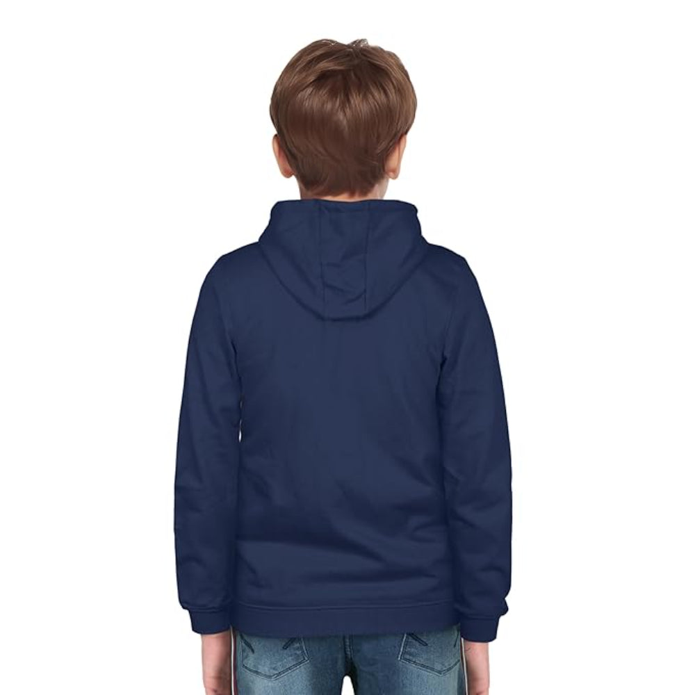 Boys Collared Neck Blue Sweatshirt